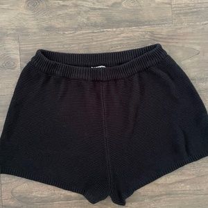 Lelis black swim coverup shorts